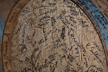 kreutz4 A barrel in the Kreutz Creek Cellar