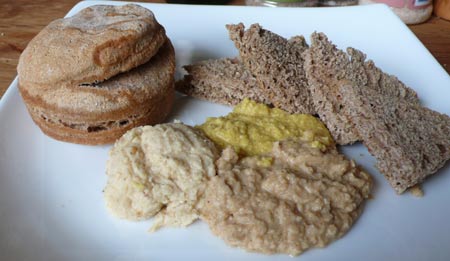 Hummus Trio w/ Rosemary Bread